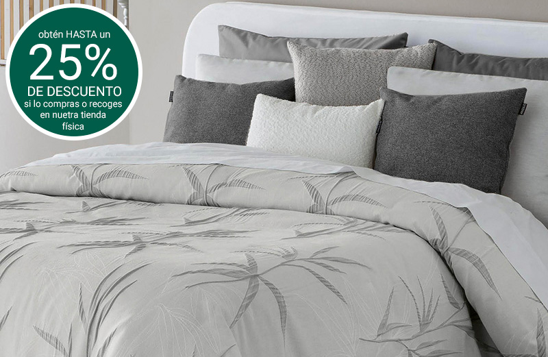 Manta extra suave para cama de Manterol en color gris Color Gris Tamaño Cama  135/140