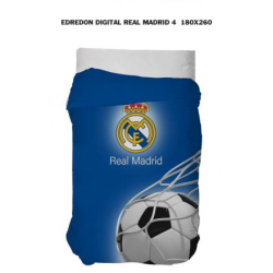 Edredón Real Madrid escudo y balón 180x260 cm